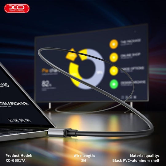 XO HDMI 2.0 Premium High Speed 4K 60Hz HDR Cable HDMI Male - HDMI Male 5m Black