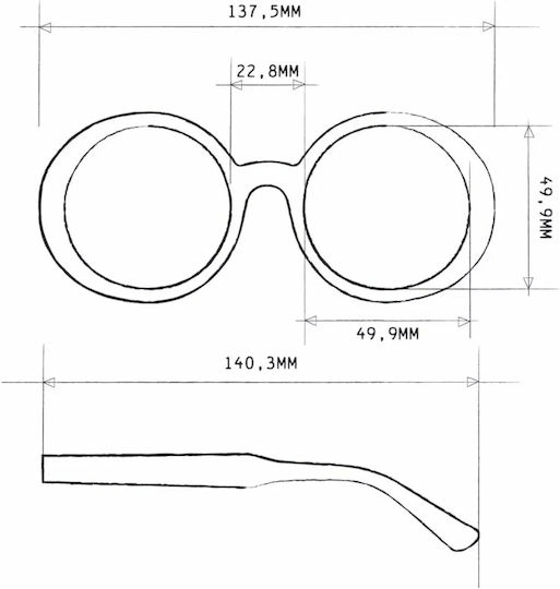 Okkia Reading Glasses +3.00 in Brown color OK041CH-300-370593