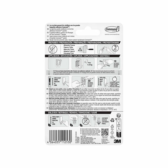 3M Cremăstrașuri Plastice Albe 1buc 3M Cremăstrașuri Plastice Albe 1buc
