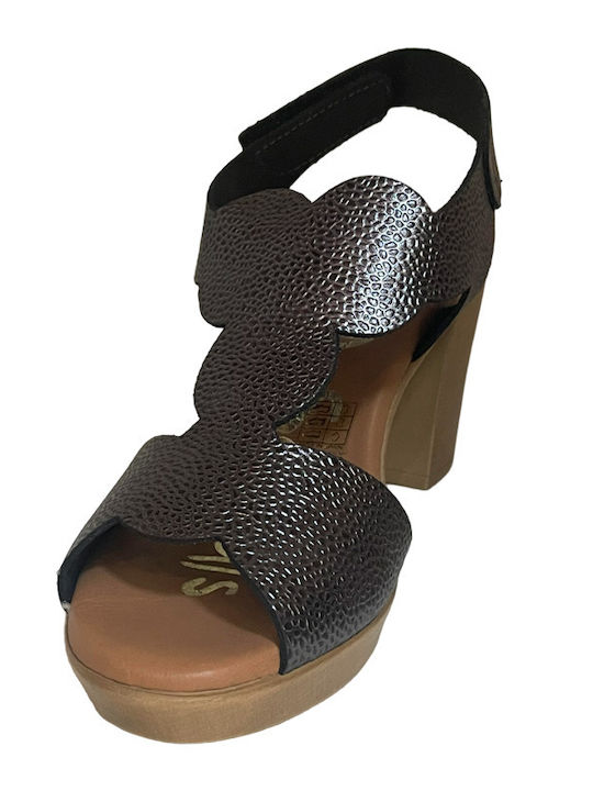 Leather Sandals Gray