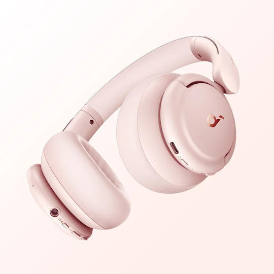 Soundcore by Anker Life Q30 Bluetooth Wireless Over Ear Headphones with 40 hours of Operation and Quick Charge Pink