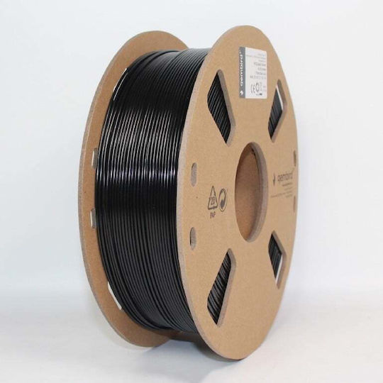 Gembird Filament Pentru Imprimante 3D PETG 1.75mm Negru 1kg 1 Bucată Bobină