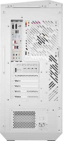 Darkflash DY460 Gaming Middle Tower Carcasă PC cu Deschidere Laterală Albă