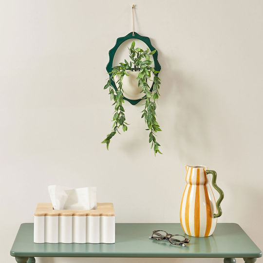 Artificial Plant Hanging Pot 19.5x9x52 A-s Cheri 206504 White Ceramic