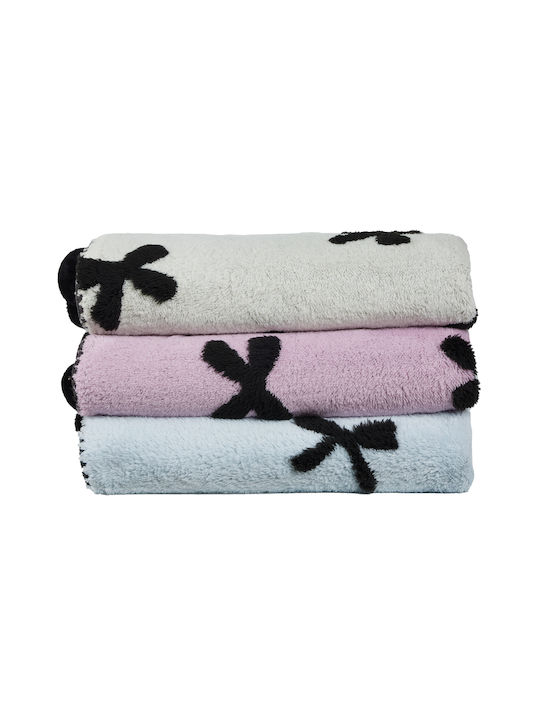 Das Home 1380 Fleece Sofa Blanket 130x170cm Light Blue