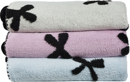 Das Home 1380 Κουβέρτα Fleece Καναπέ 130x170εκ. Light Blue