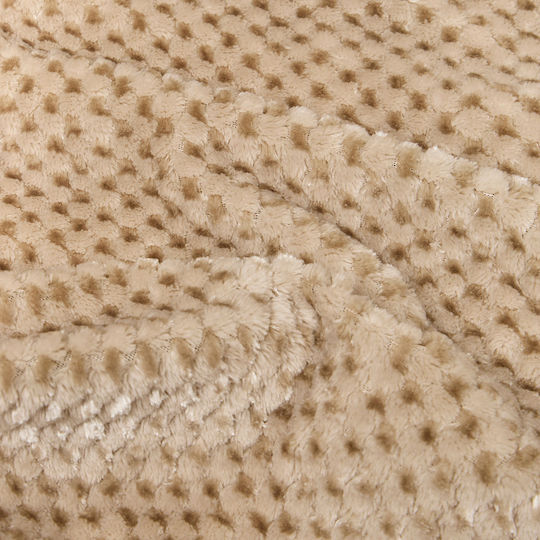 A-s Lyno Κουβέρτα Fleece Καναπέ 130x170εκ. Beige