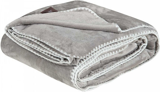 Greenwich Polo Club 4439 Fleece Single Blanket 170x240cm Gray