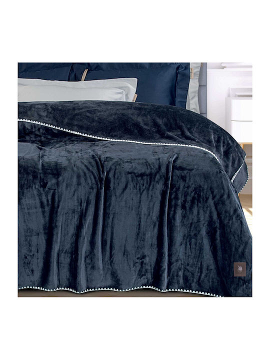 Greenwich Polo Club 4442 Fleece Single Blanket 170x240cm Royal Blue