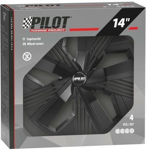 Lampa Car Hubcap Set 14" 4pcs Black