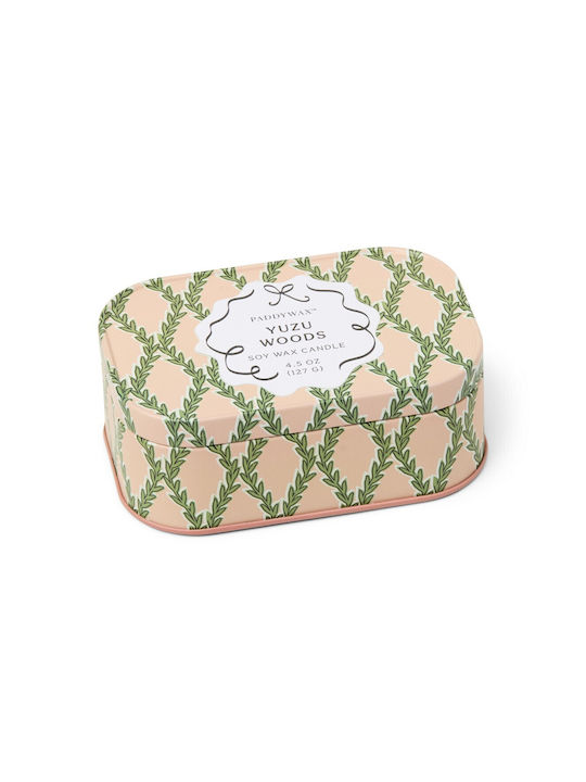 Paddywax Aromatic Candle in Metal Box with Yuzu Woods Scent 127g