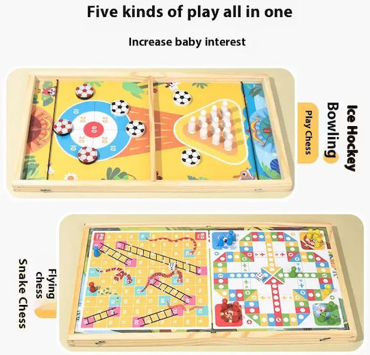 Настолна игра 4 in 1 за 2+ играчи Pandaboo