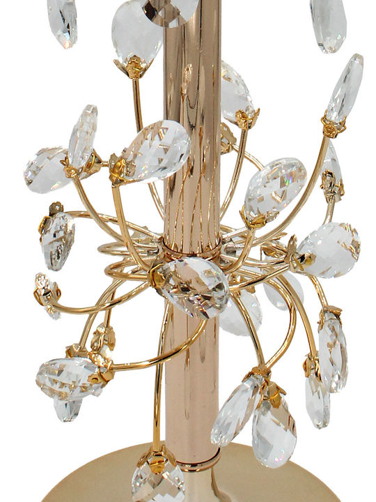 Keskor Candle Holder Metal in Gold Color 16x16x65cm 1pcs