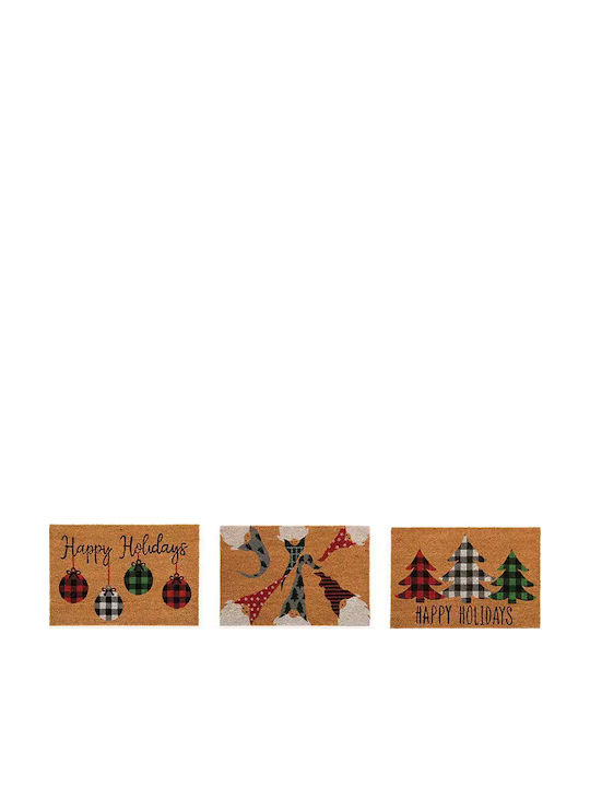 Nef-Nef Homeware Entrance Mat made of Coir with Anti-slip Backing Dwarfs Fellowship Beige 40x60cm