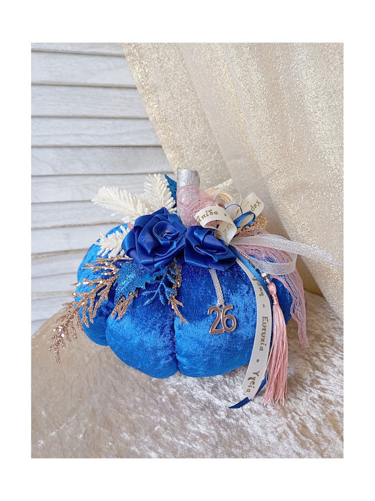 New Year's Lucky Charm Decorative Blue Pumpkin