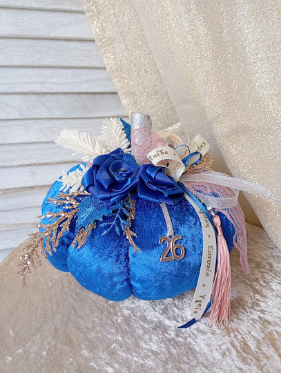Neujahrs Glücksbringer Dekorative Kürbis Blau Royal