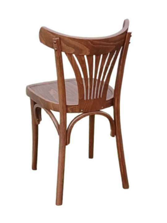 Harper-ch Καρέκλα Καφενείου Ξύλινη Καρυδί 40x43x82εκ.