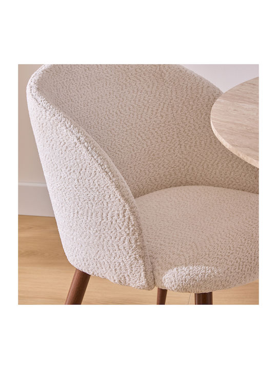 A-s Celeste Dining Room Artificial Leather Chair Ivory 60x54x80cm