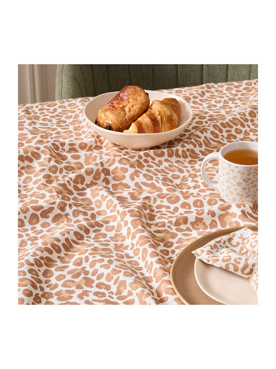 Tablecloth Cotton A-s Leopardi White 150x250cm