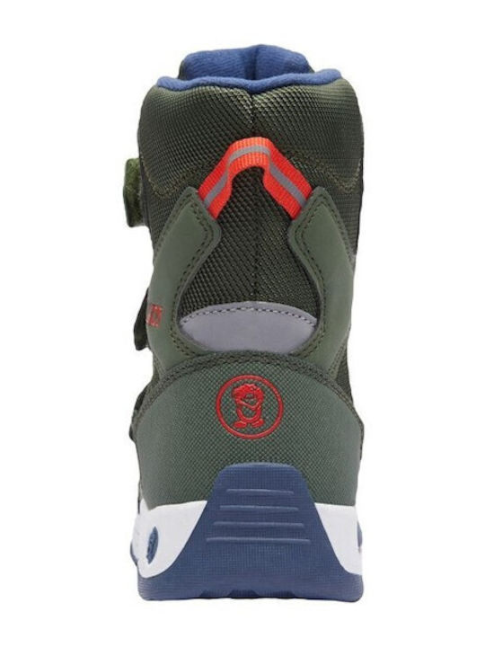 Kids Snow Boots with Velcro Green