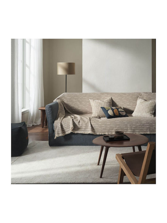 Gofis Home Opal Armchair Throw Two Sides Jacquard 180x180cm Opal Gray 148/15