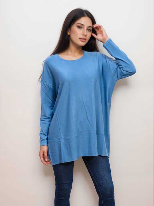 Damen Pullover Sky Blue