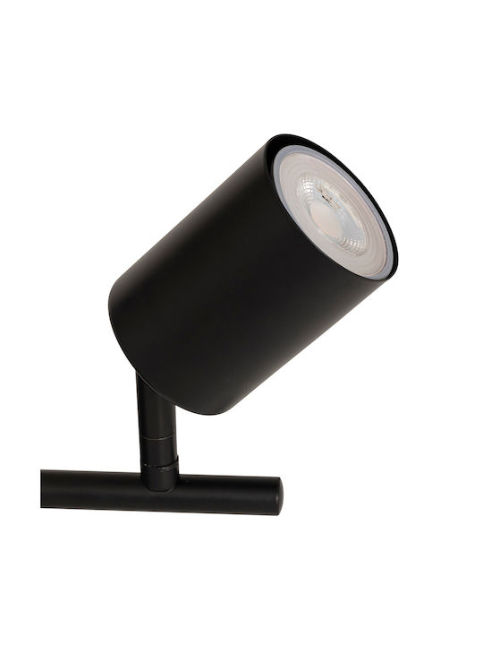 Doppel Spot mit Fassung GU10 in Schwarz Farbe