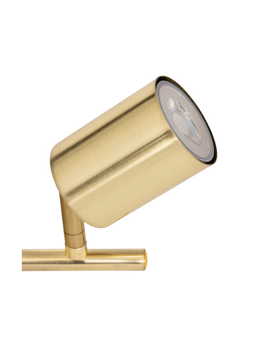 Doppel Spot mit Fassung GU10 in Gold Farbe