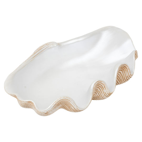 Bol Decorativ Polirosină Alb 36x20x8cm 1buc