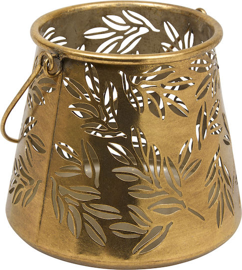 Laterne Metallisch Gold 17x17x15.2cm 1Stück