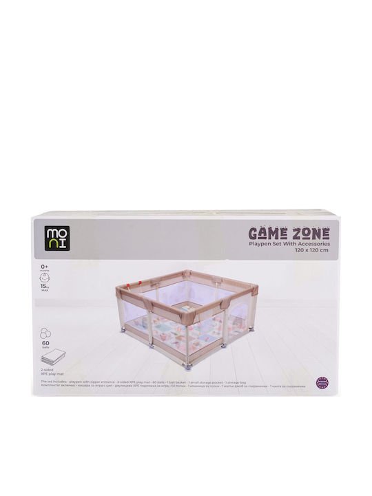Cangaroo Parc cu Saltea Gri 120x120cm