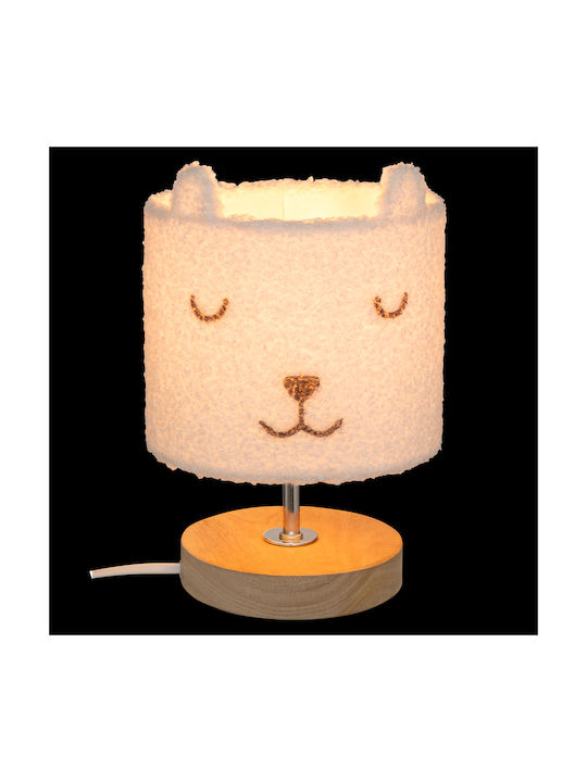 Kinder Nachttischlampe Weiß 15x15x23εκ.