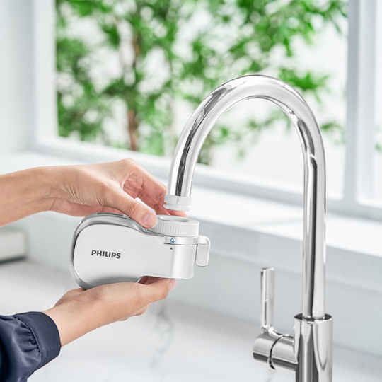 Philips Faucet Water Filter Activated Carbon With 3 Replacement Filters AWP305 0.1 μm