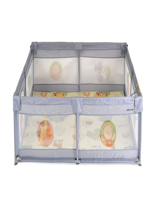 Cangaroo Parc cu Saltea Gri 120x120cm