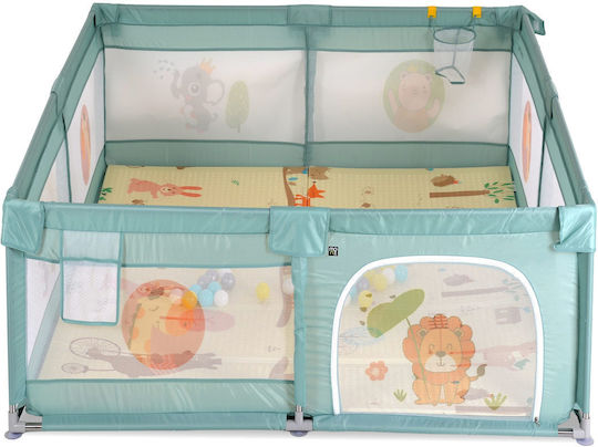 Moni Gamezone Playpen with Mattress Green 120x120cm