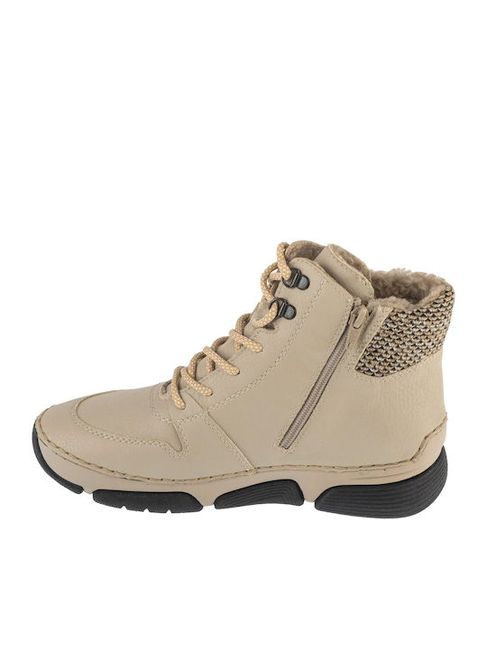 Stiefeletten Damen Beige