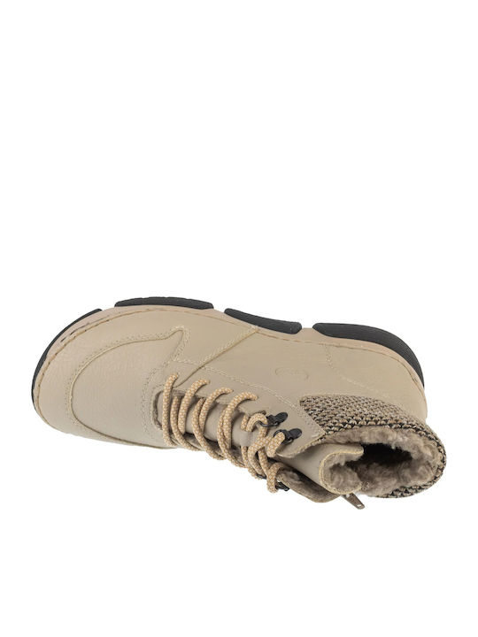 Stiefeletten Damen Beige