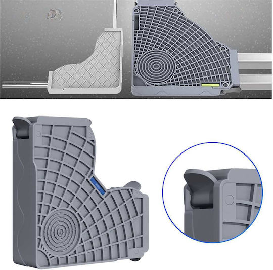 Uncle George 01.05.02-0003 Adjustable Base For Washer/Kitchen/Fridge made of Plastic 1pcs
