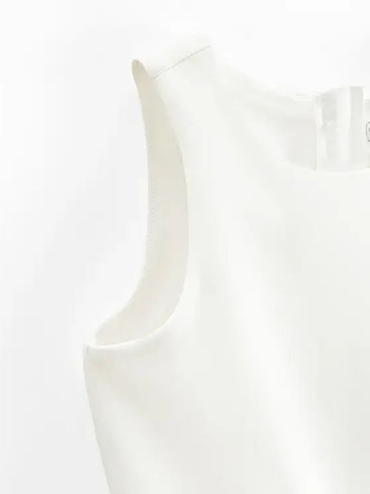 Children's Dress Sleeveless White