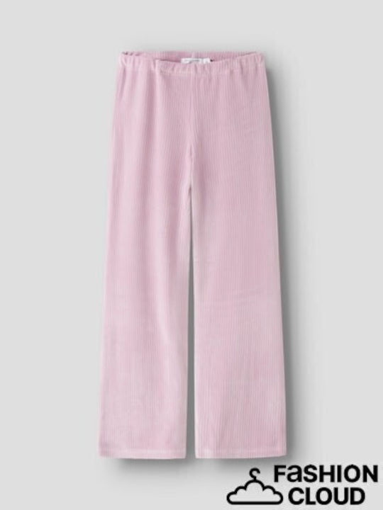 Pantalon Larg din Catifea pentru Copii Lilac