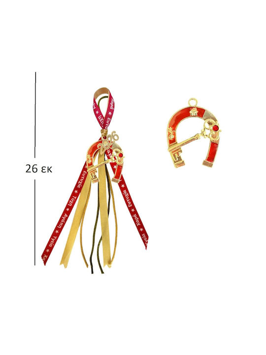 Tatu Moyo Handmade Hanging Lucky Charm Horseshoe Gold 2026 26cm 1pcs Tatu Moyo Handmade Hanging Lucky Charm Horseshoe Gold 2026 26cm 1pcs