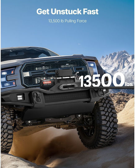 Vevor Electric 4x4 Car Winch 12V with Towing Capacity 6100kg