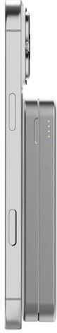 LinQ 3in1 MagSafe Power Bank 8000mAh 20W mit USB-C Ausgangsanschlüsse Graues