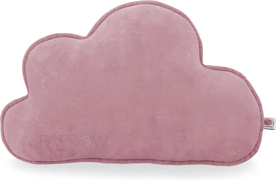 Sparrow Kinder Wurfkissen Grau Wolke-Kissen Leichtgrau 40x27cm