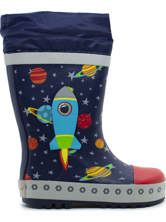 Kids Wellies with Internal Lining Blue
