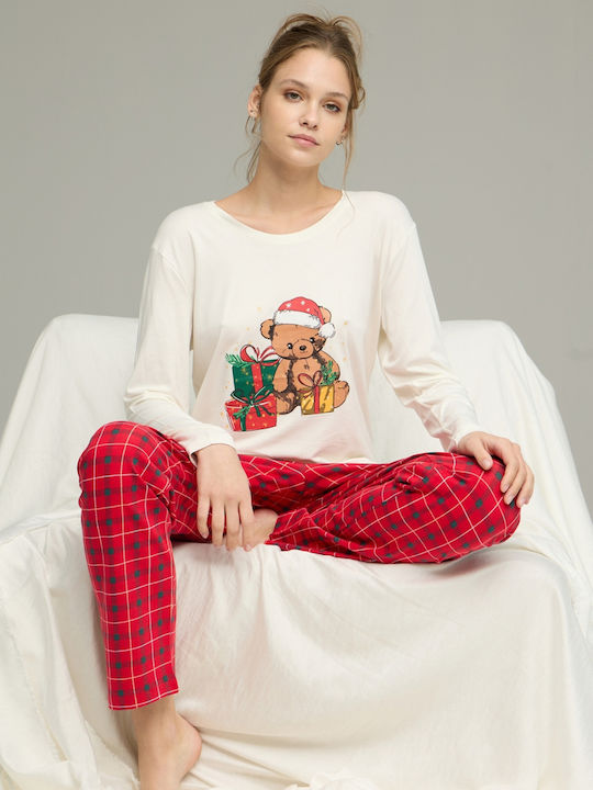 Sexen Set Pijamale pentru Femei Red Teddy