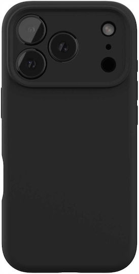 Spacecase Silicone Umschlag Rückseite Silikon Schwarz (iPhone 17 Pro)