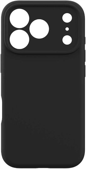 Spacecase Silicone Umschlag Rückseite Silikon Schwarz (iPhone 17 Pro)