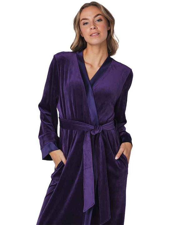 Pastunette Winter Women's Robe Dark Orchid, Dark Purple