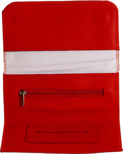 Pythia Tobacco Pouch With Snap Closure Orange